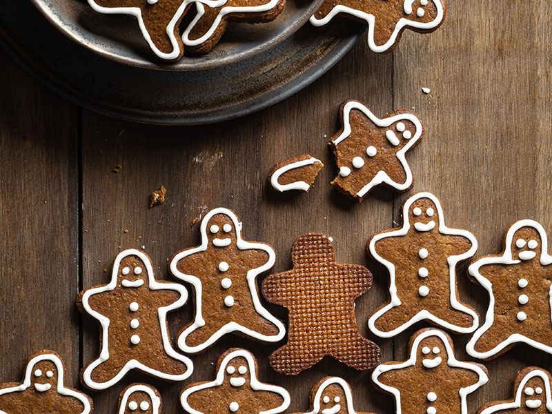 Christmas marketing gingerbread persons