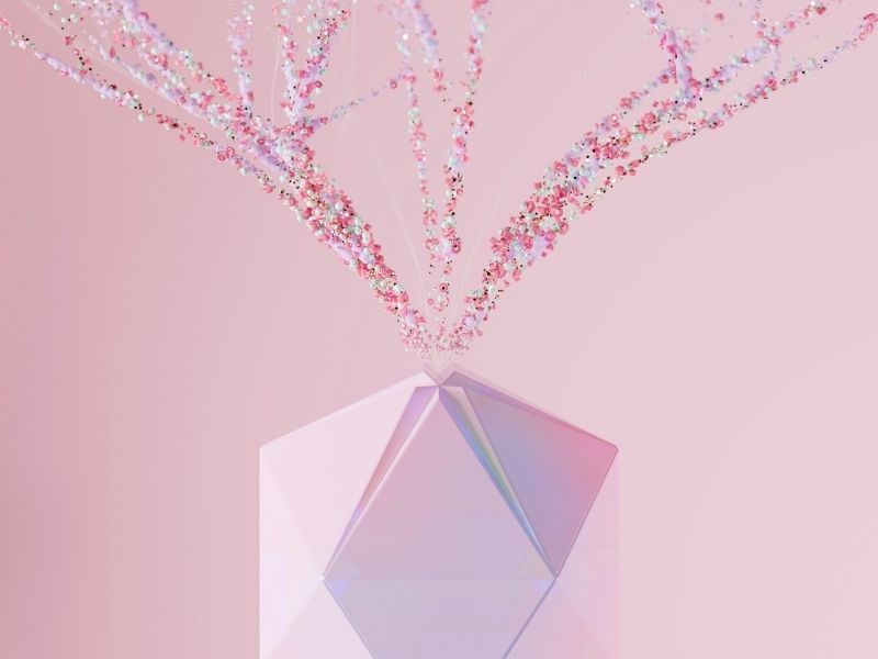 AI Overview - Generative image in pink