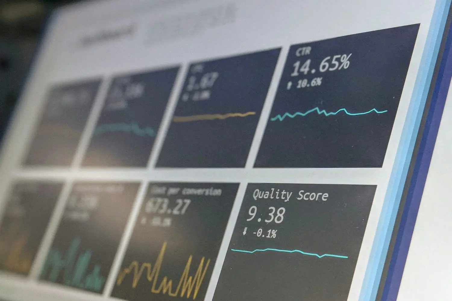 Small business SEO services - graphs showing search growth